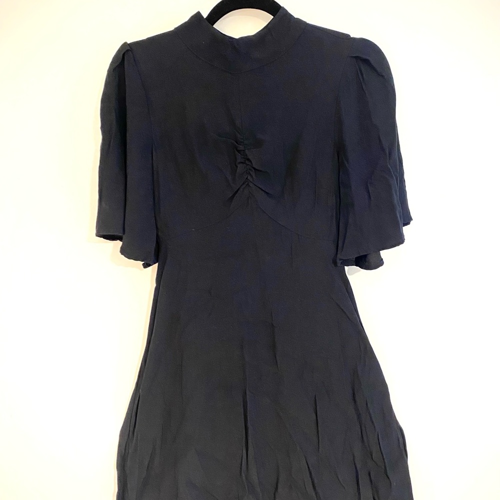 Free People Black Mini Mock Neck Dress - Picture 3 of 8